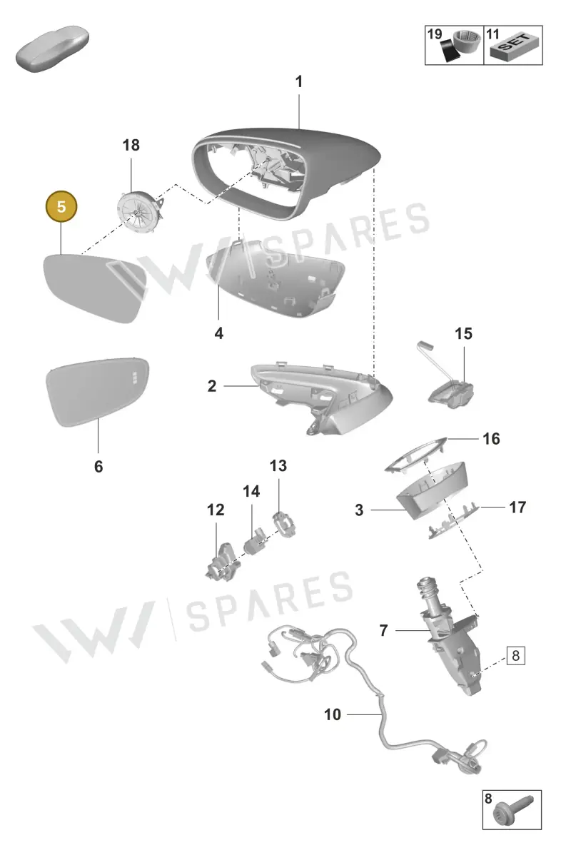 992857521J — Porsche Taycan Sport Turismo (2023-) diagram p56809500, position 5