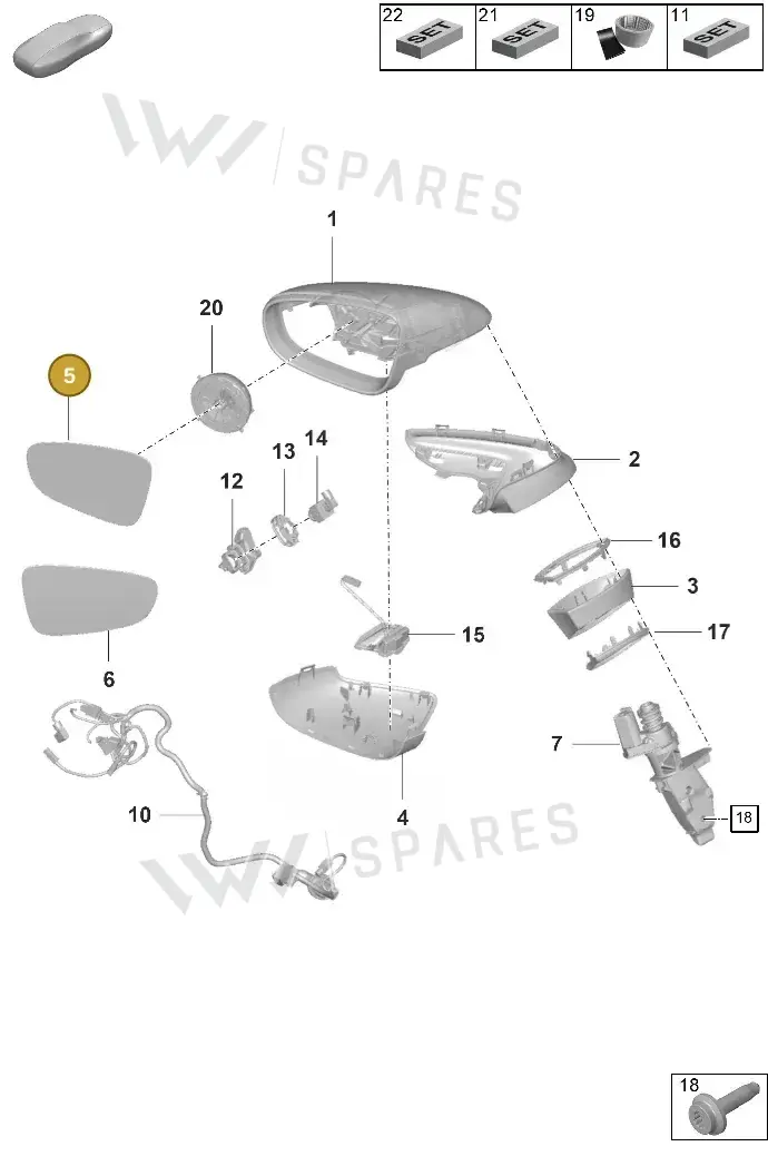 992857521K — Porsche 911 (2024-2025) diagram p63809500, position 5