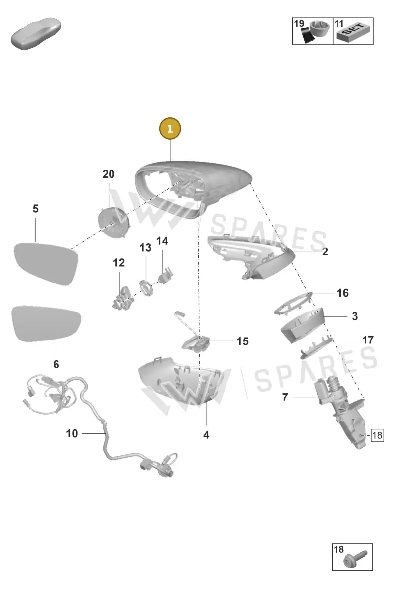992857527HA3G — Porsche 992 Sport Classic (2020-) diagram p53809500, position 1
