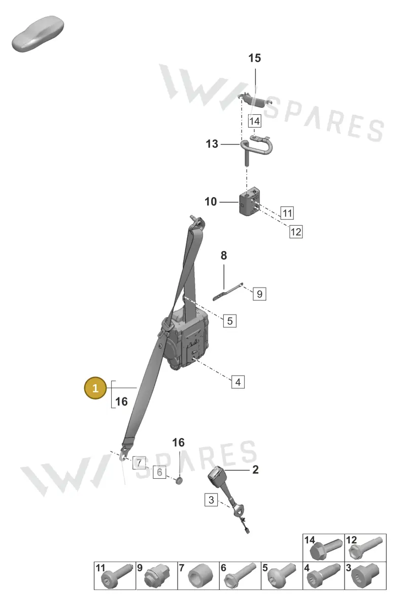 992857705ROL8 — Porsche 911 (2018-2024) diagram p53812000, position 1