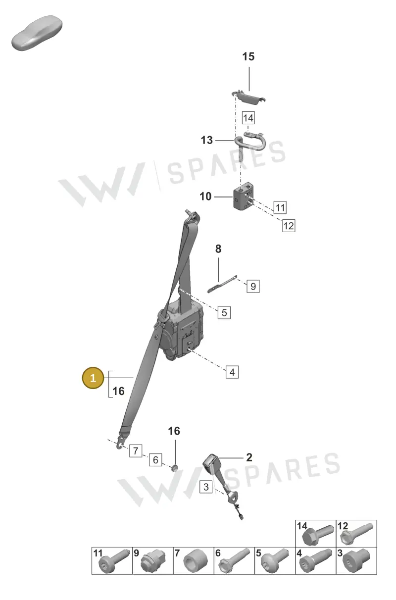 992857706ACN13 — Porsche 911 (2020-2022) diagram p53812000, position 1