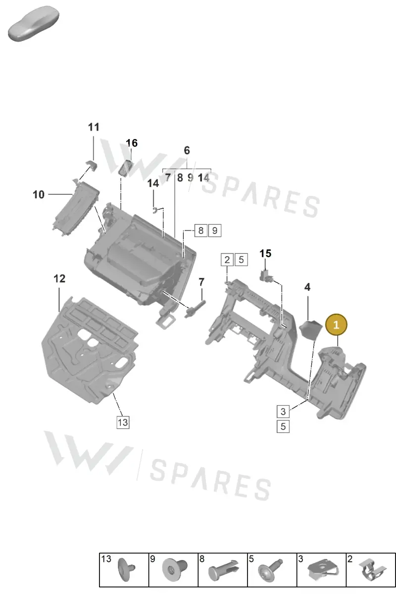 992858904KOP3 — Porsche 911 (2018-2024) diagram p53809150, position 1