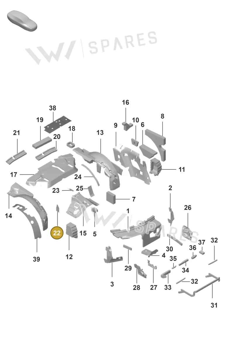 992863982 — Porsche 911 (2020-2022) diagram p53807800, position 22