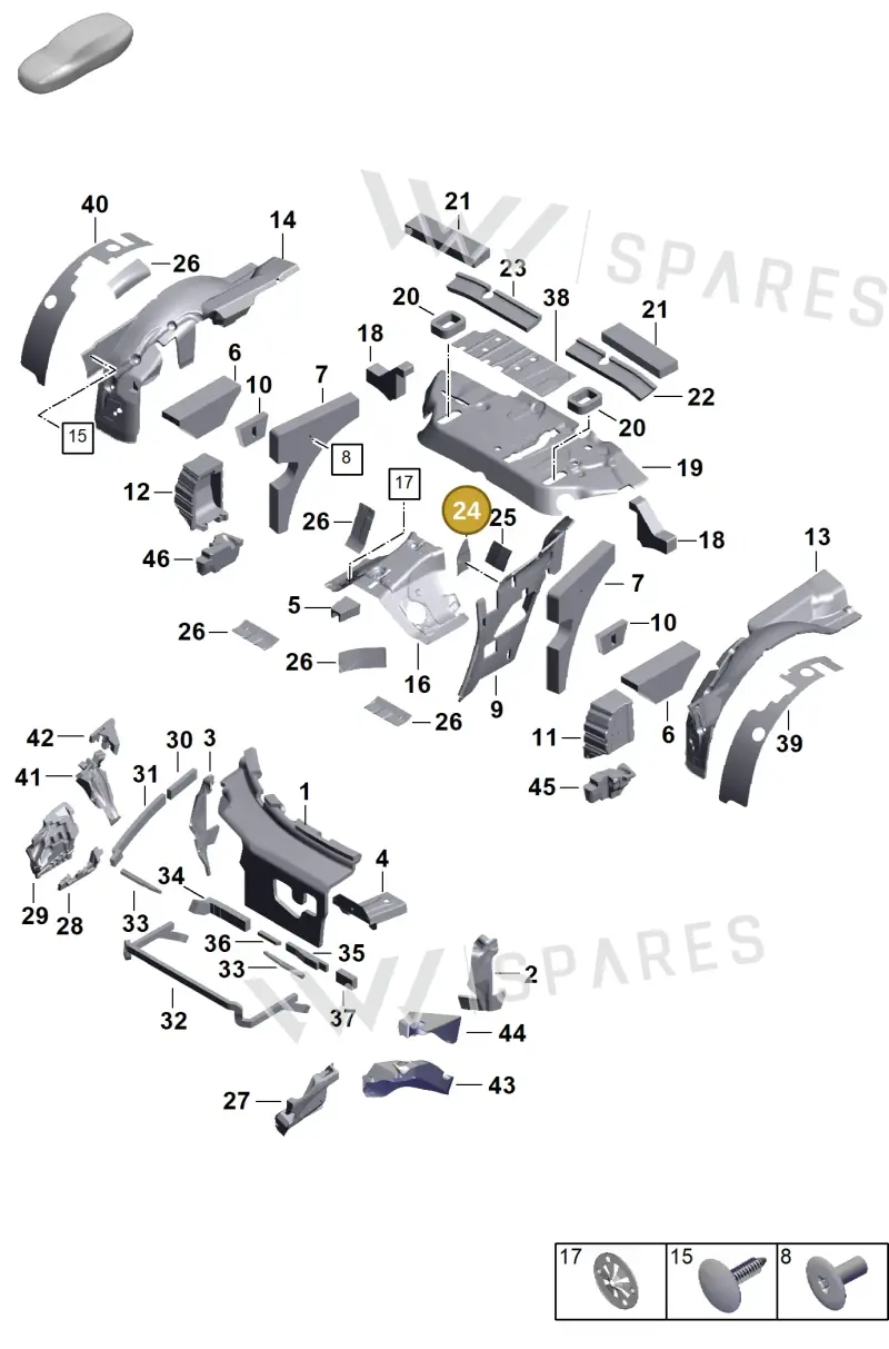 992863982 — Porsche 911 (2024-2025) diagram p63807445, position 24