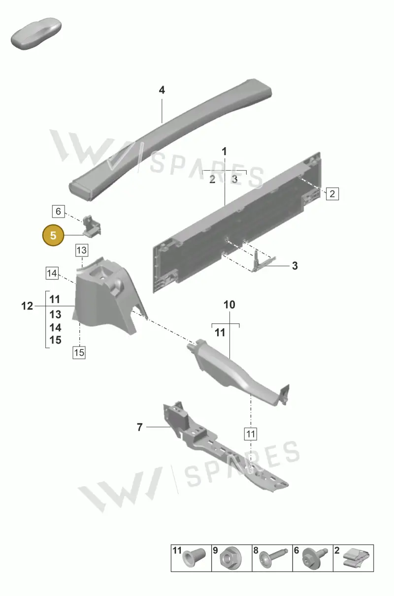 992864049 — Porsche 911 (2018-2024) diagram p53807310, position 5