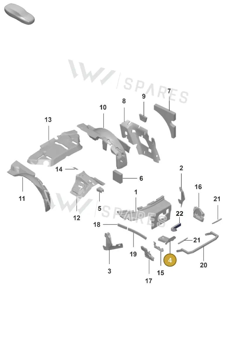 992864406 — Porsche 911 (2021-2022) diagram p59807800, position 4