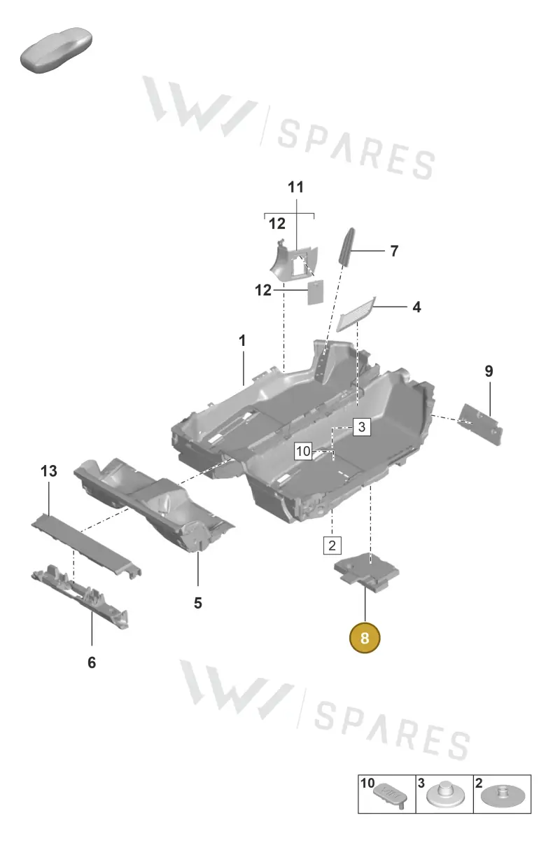 992864470B — Porsche 911 (2018-2024) diagram p53807100, position 8