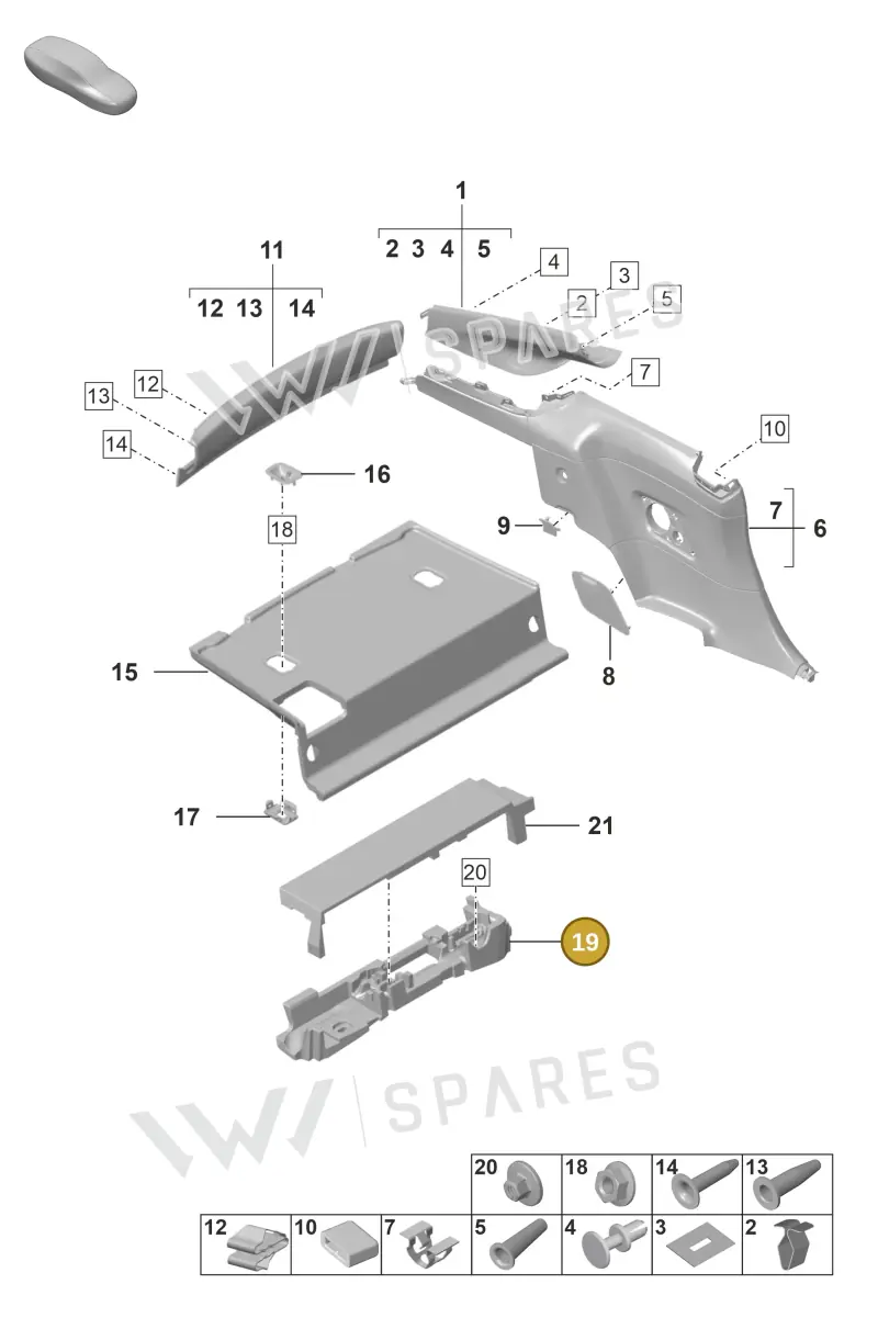 992864476B — Porsche 911 (2020-2022) diagram p53807250, position 19