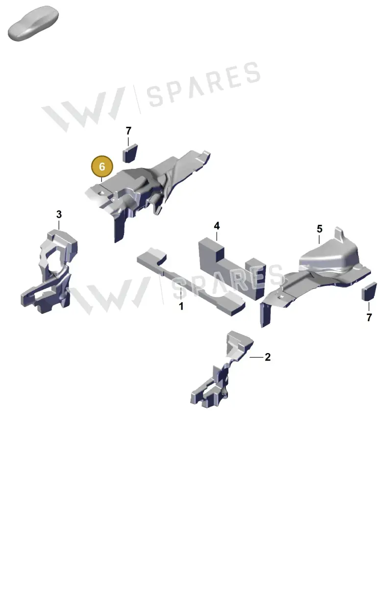 992864800A — Porsche 911 (2024-2025) diagram p63807450, position 6
