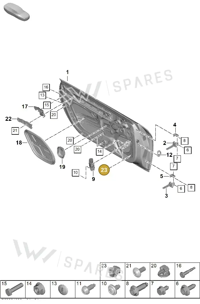 992867075 — Porsche 911 (2024-2025) diagram p63804000, position 23