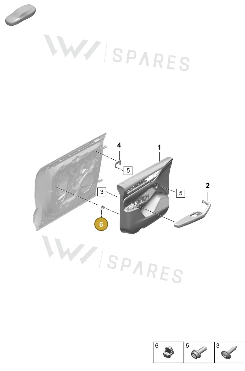 992867075 — Porsche Macan (2024-2024) diagram p61808000, position 6