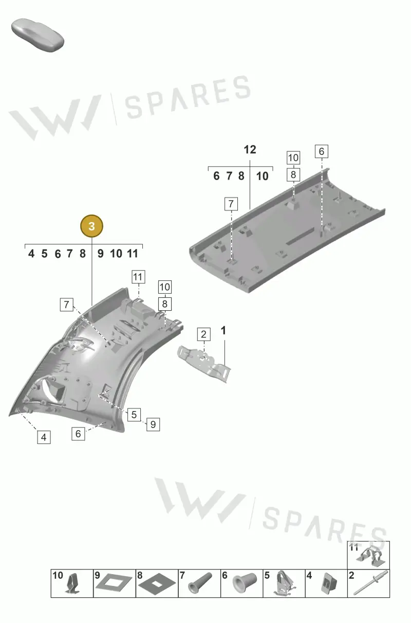 992867243LOX7 — Porsche 911 (2018-2024) diagram p53807220, position 3