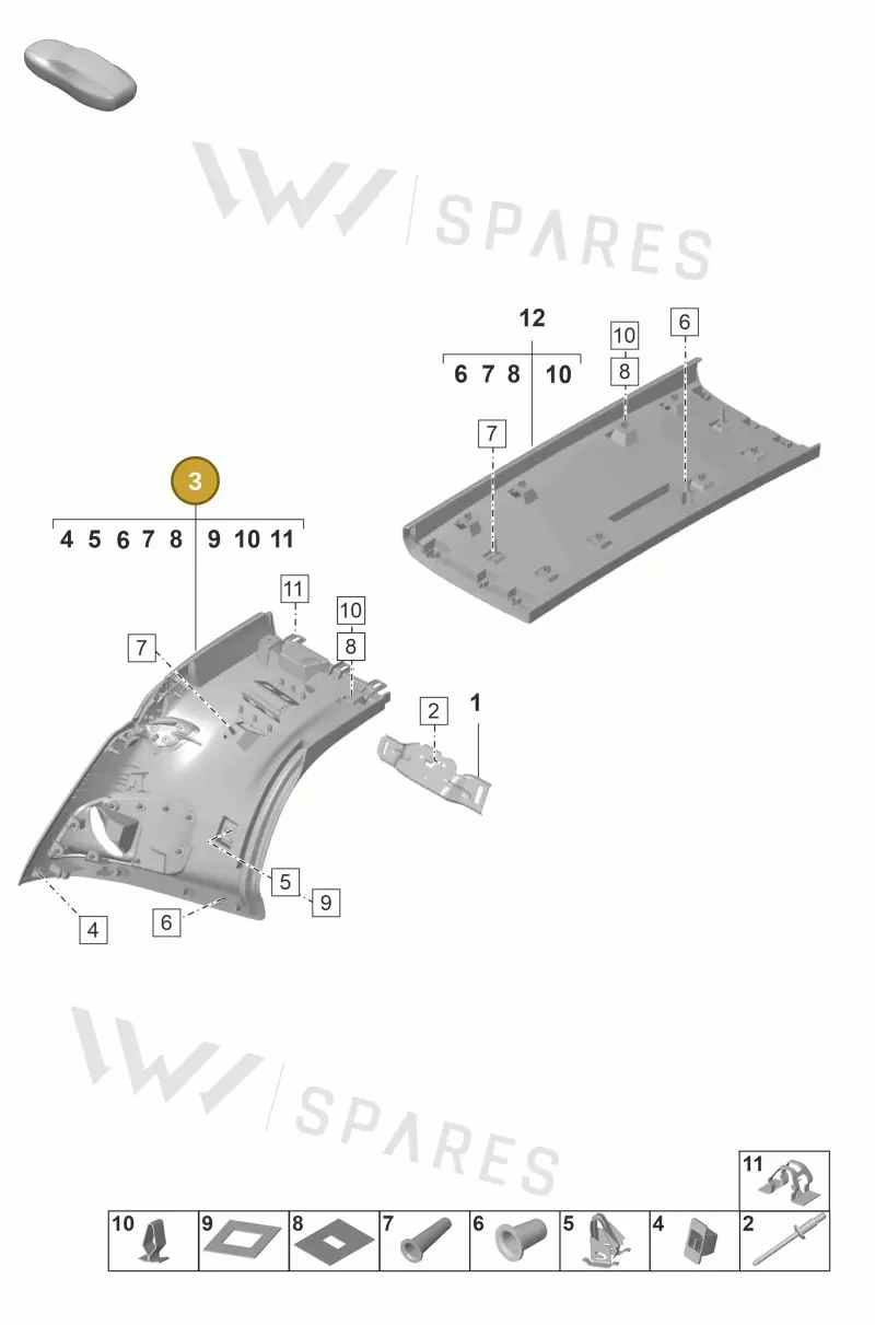 992867244LOX7 — Porsche 992 Carrera Coupe (2024-) diagram p53807220, position 3