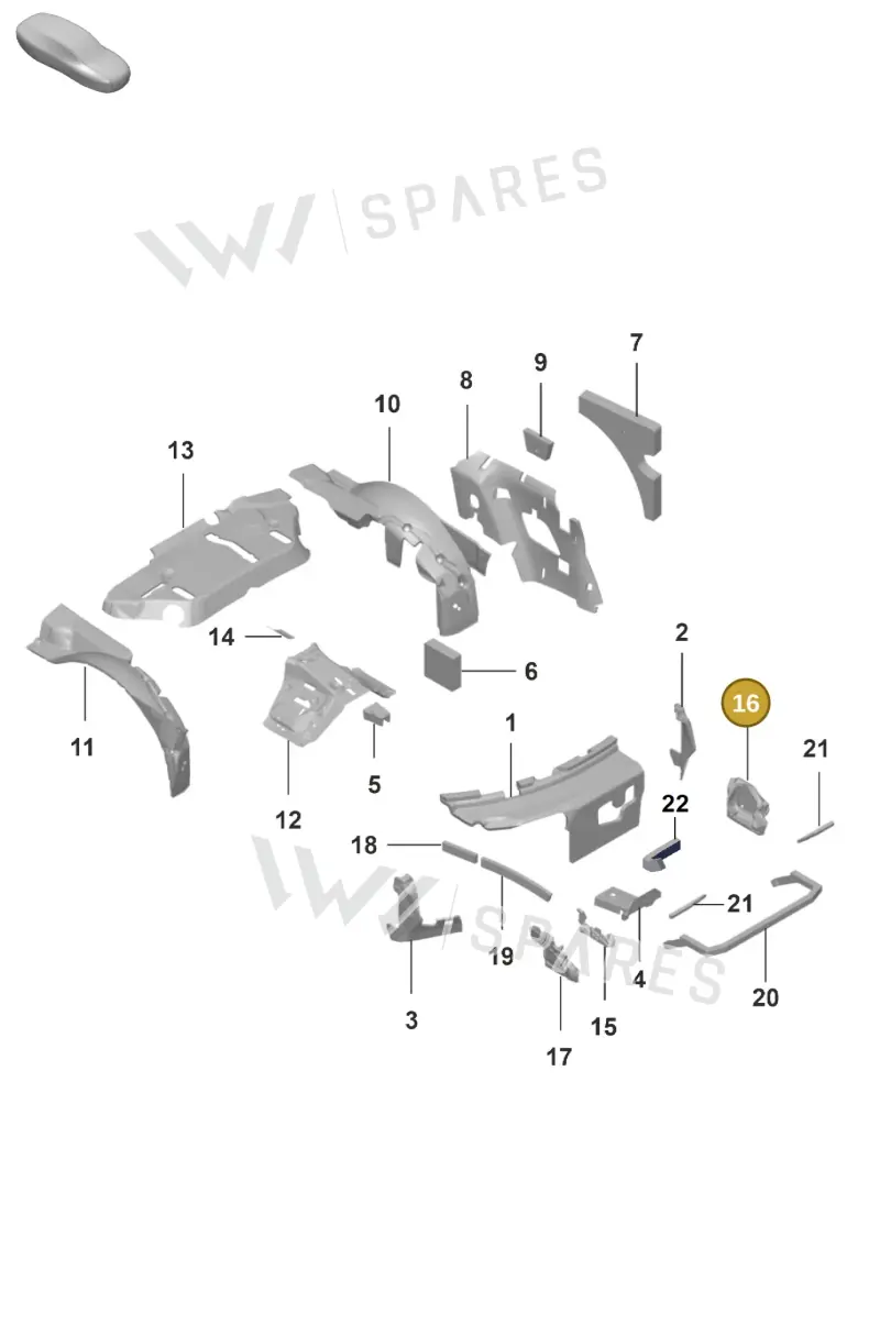 992867684B — Porsche 911 (2021-2022) diagram p59807800, position 16