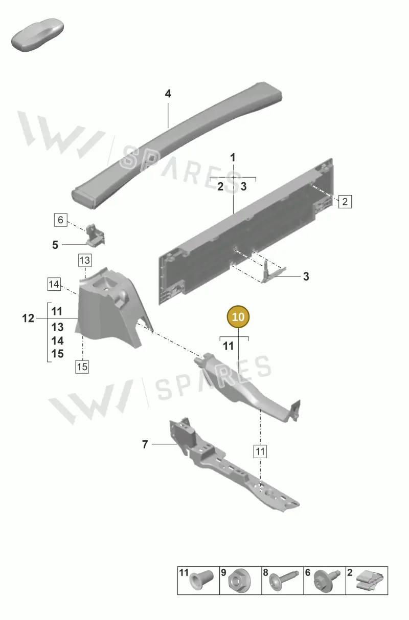 9928678291E0 — Porsche 911 (2018-2024) diagram p53807310, position 10