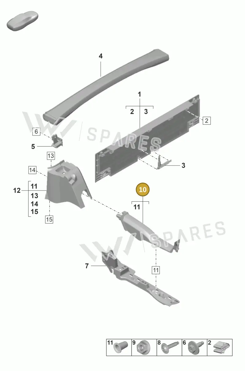 9928678301E0 — Porsche 911 (2018-2024) diagram p53807310, position 10
