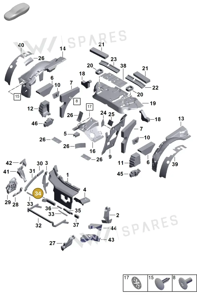 992868757 — Porsche 992 Carrera Coupe (2024-) diagram p63807445, position 34