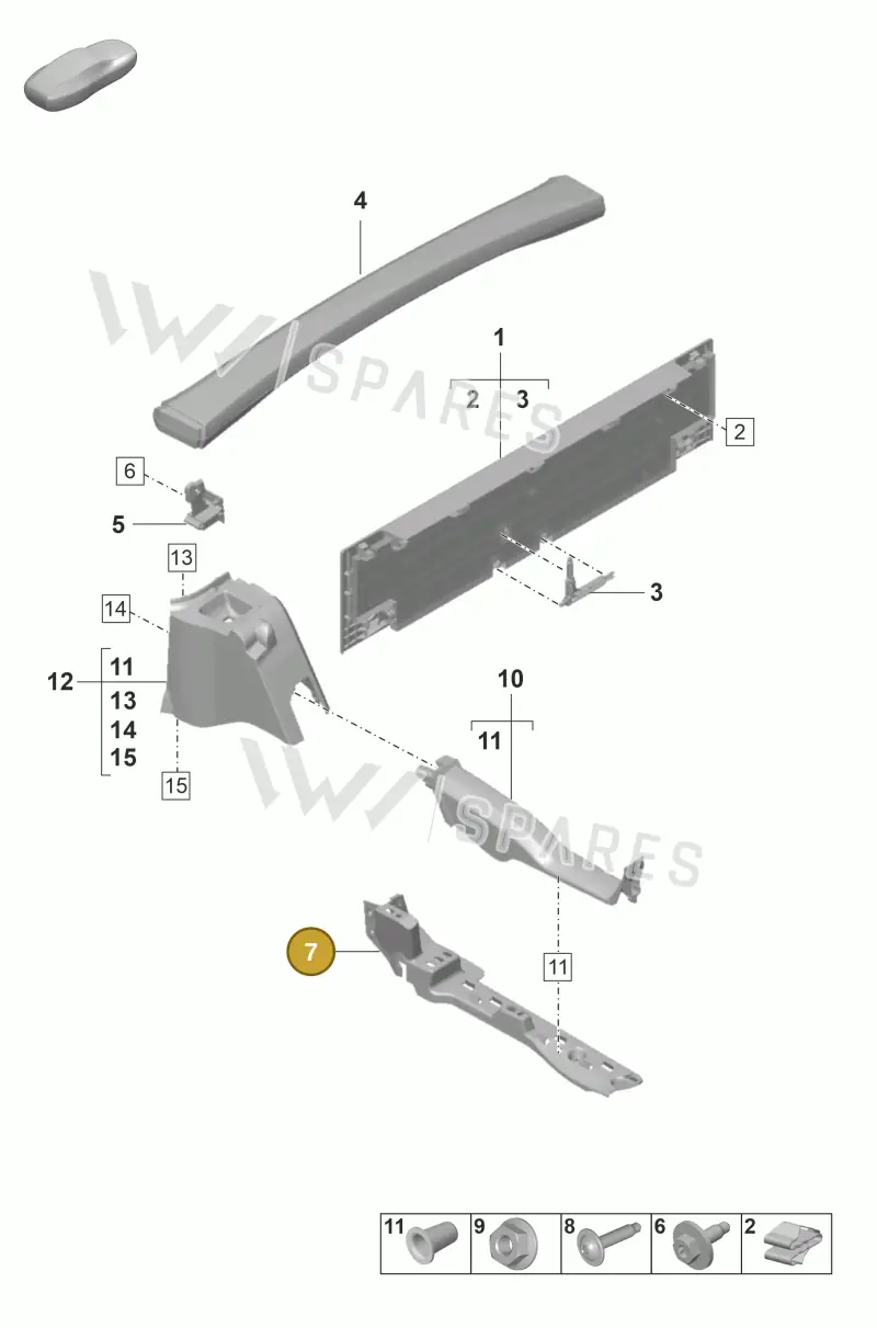 992868923 — Porsche 911 (2018-2024) diagram p53807310, position 7