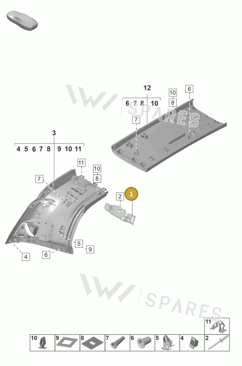 992869506 — Porsche 911 (2024-2025) diagram p53807220, position 1