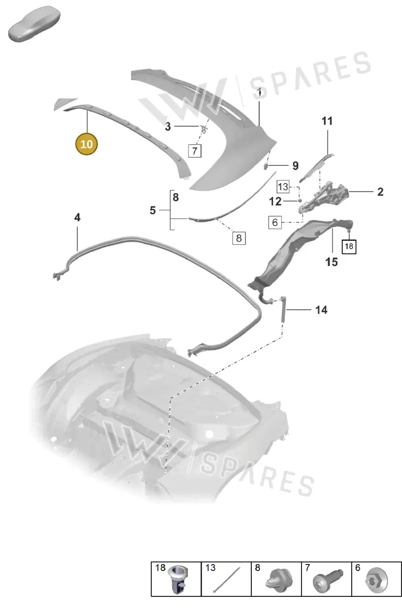 992871135 — Porsche 992 Sport Classic (2020-) diagram p57811060, position 10