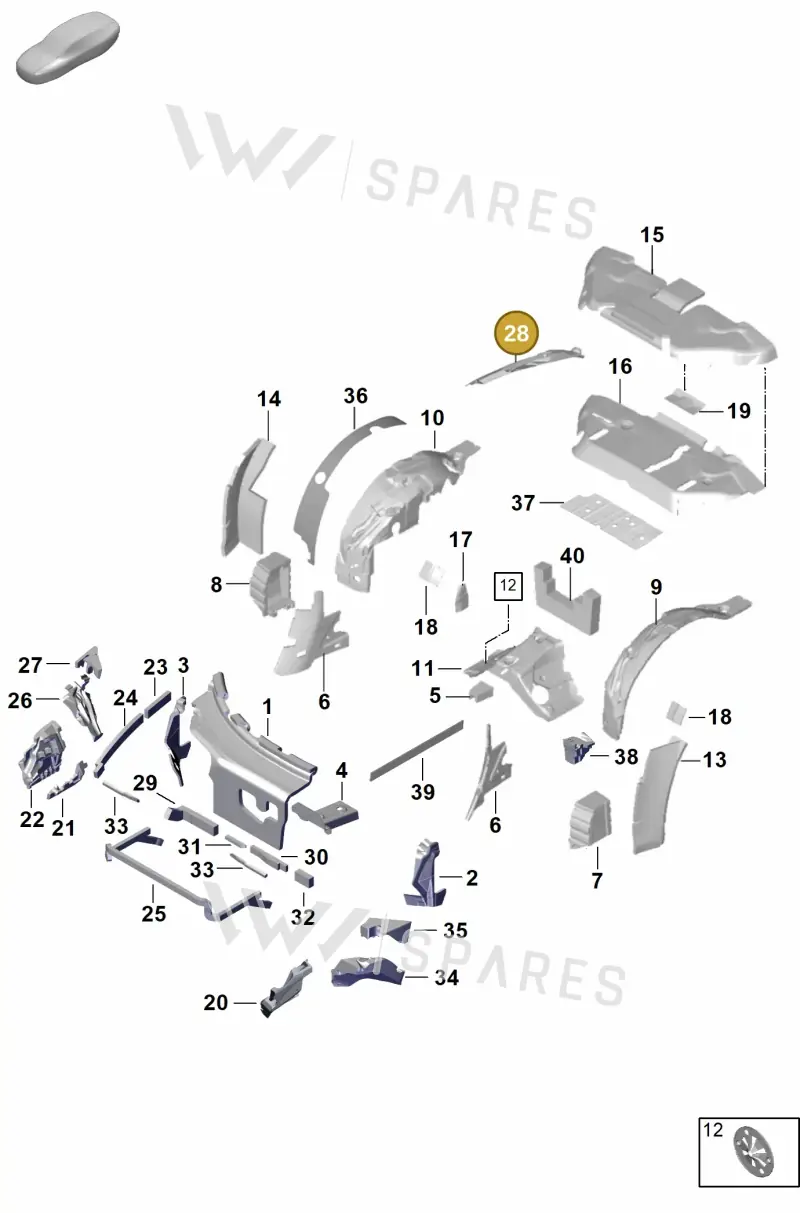 992871469 — Porsche 911 (2024-2025) diagram p63807450, position 28