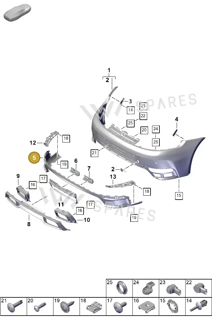 992898014BDOK1 — Porsche 911 (2024-2025) diagram p63802500, position 5
