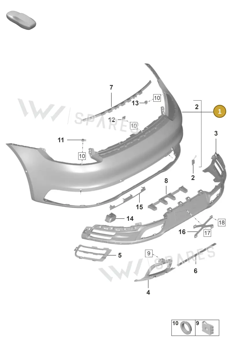 992898014M — Porsche 911 (2018-2024) diagram p53802501, position 1