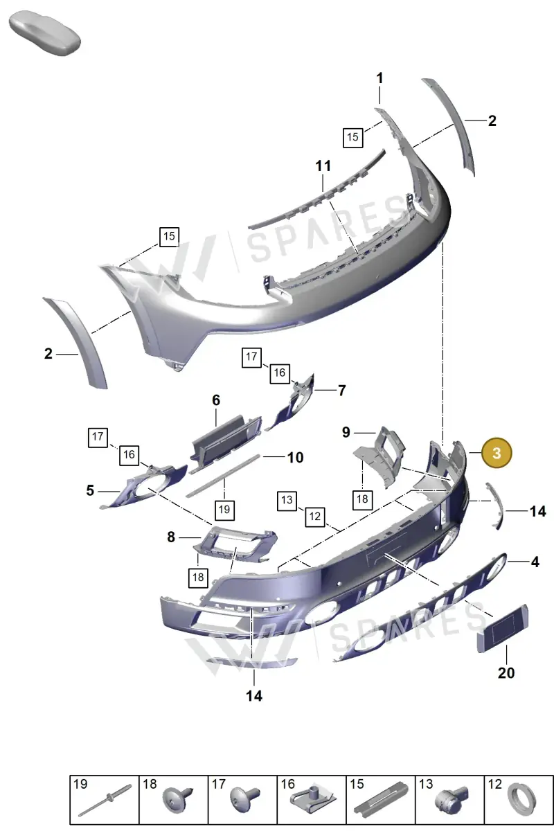 992898035 — Porsche 911 (2018-2024) diagram p53802630, position 3