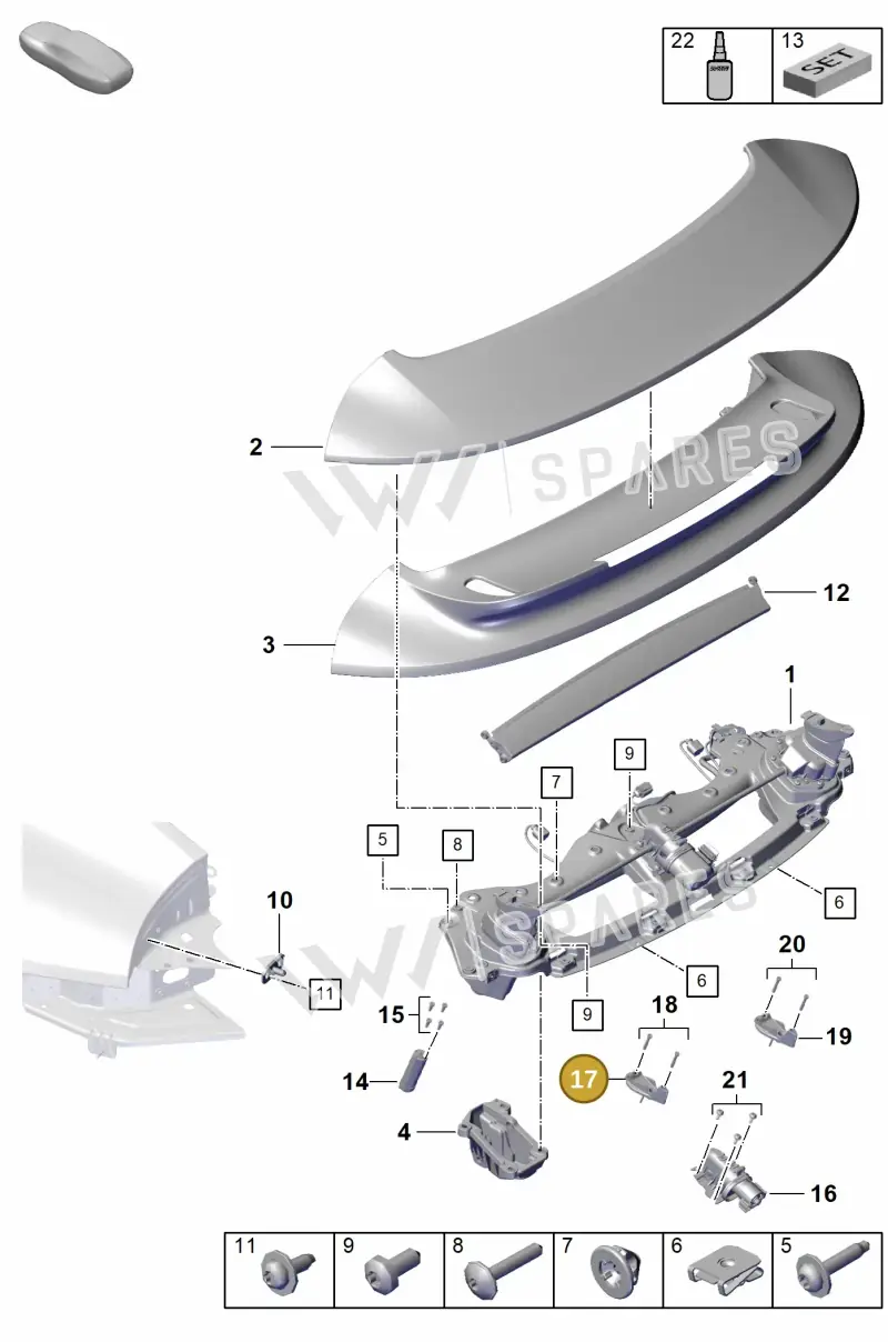 992898135 — Porsche 911 (2020-2022) diagram p57803150, position 17