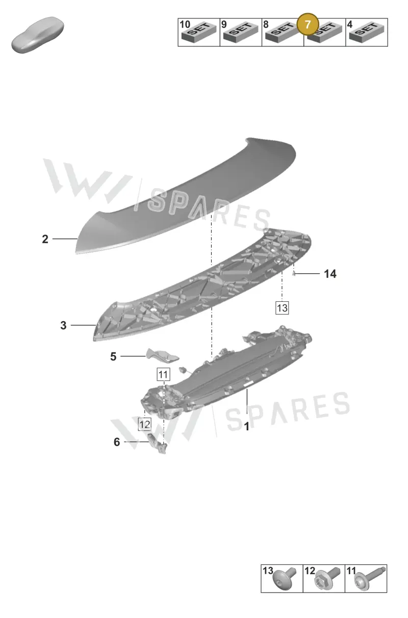 992898403 — Porsche 911 (2018-2024) diagram p53803150, position 7