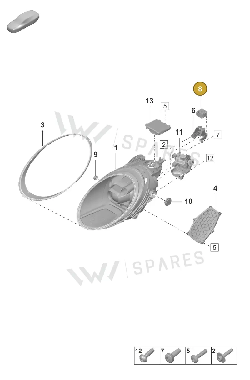 992903171 — Porsche 911 (2018-2024) diagram p53905000, position 8