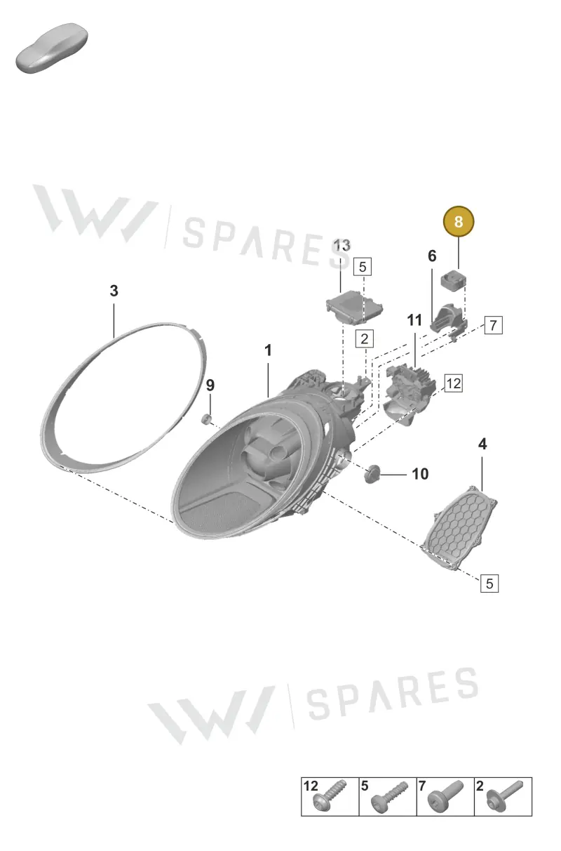 992903171 — Porsche 911 (2020-2022) diagram p53905010, position 8