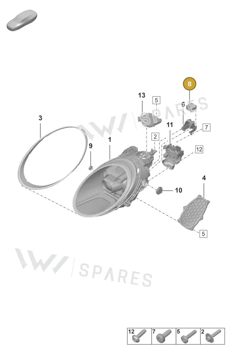 992903171 — Porsche 911 (2021-2022) diagram p59905000, position 8