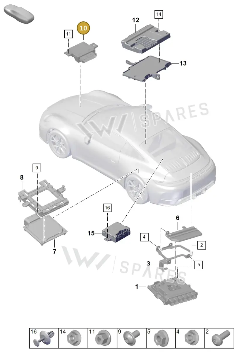 992906093C — Porsche 911 (2024-2025) diagram p63901000, position 10