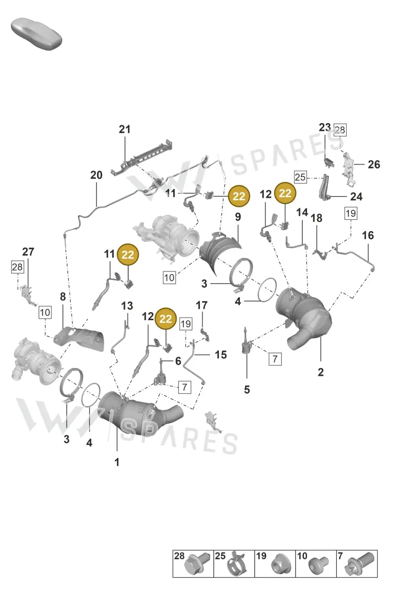 992906109B — Porsche 911 (2024-2025) diagram p53202200, position 22