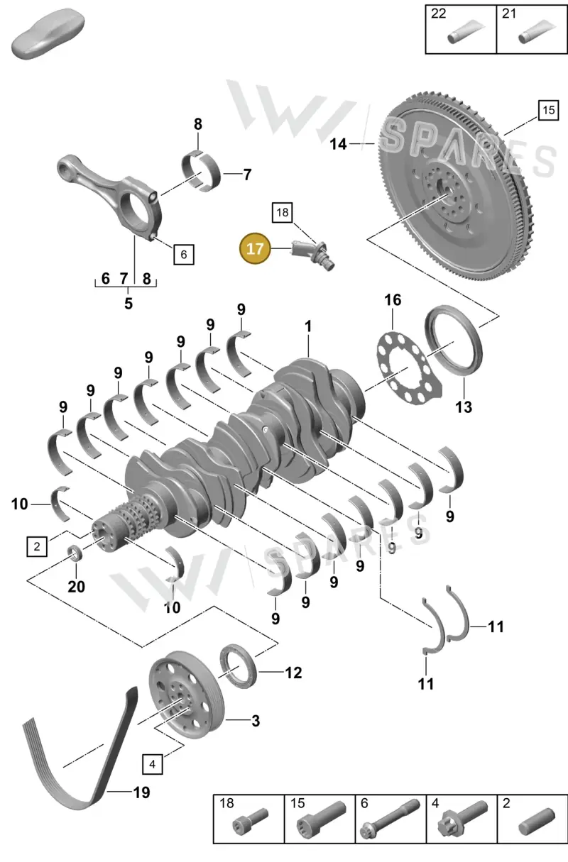992906401B — Porsche Boxster Spyder (2019-2020) diagram p55102005, position 17
