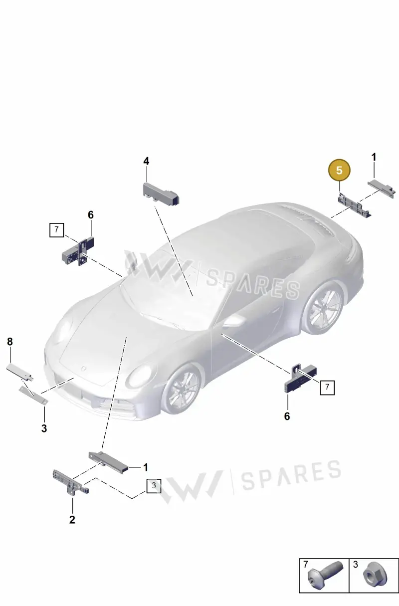 992907239C — Porsche 992 Carrera Coupe (2024-) diagram p63911400, position 5