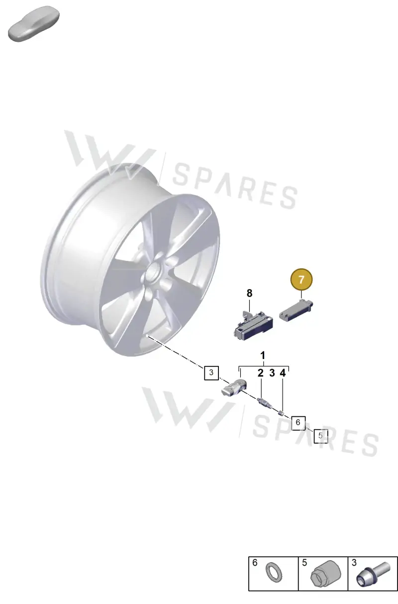 992907273D — Porsche Cayenne Coupe (2023-2023) diagram p60601500, position 7
