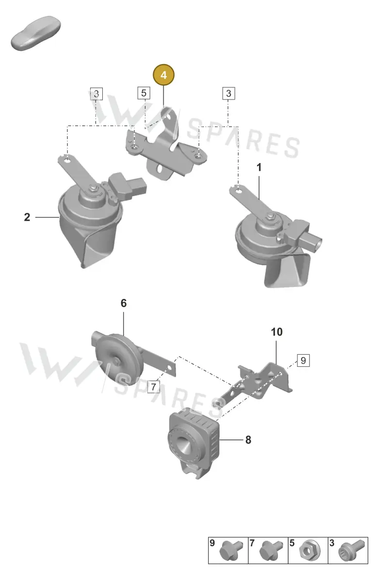 992907333 — Porsche 992 Sport Classic (2020-) diagram p53903000, position 4