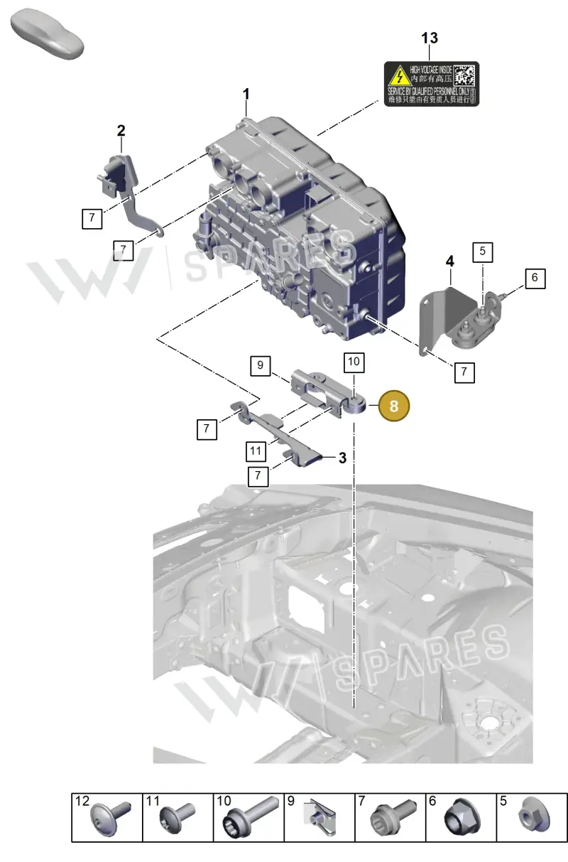 992907456A — Porsche 911 (2024-2025) diagram p63251300, position 8