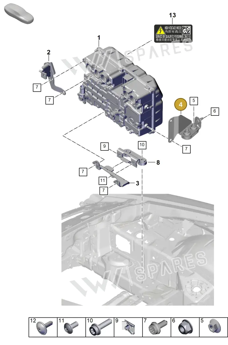 992907471A — Porsche 911 (2024-2025) diagram p63251300, position 4