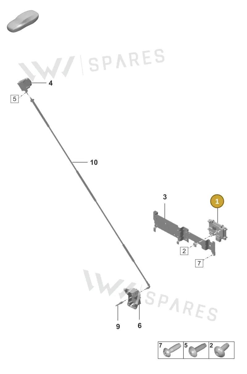 992907547E — Porsche 911 (2018-2024) diagram p53914000, position 1