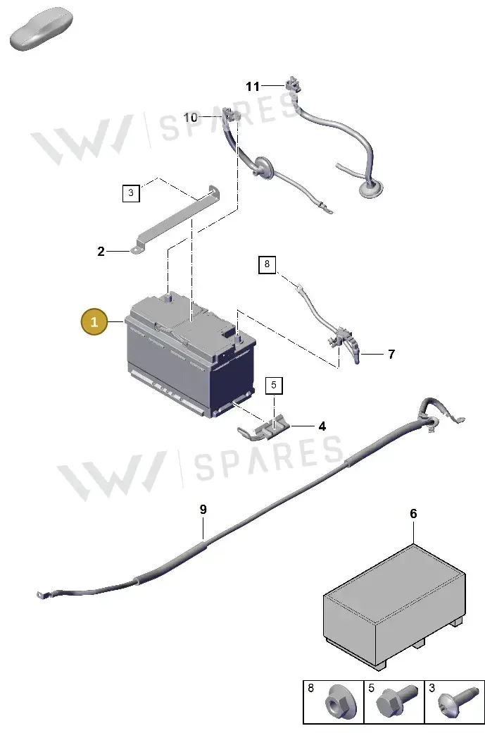 992915105B — Porsche 911 (2024-2025) diagram p63902300, position 1