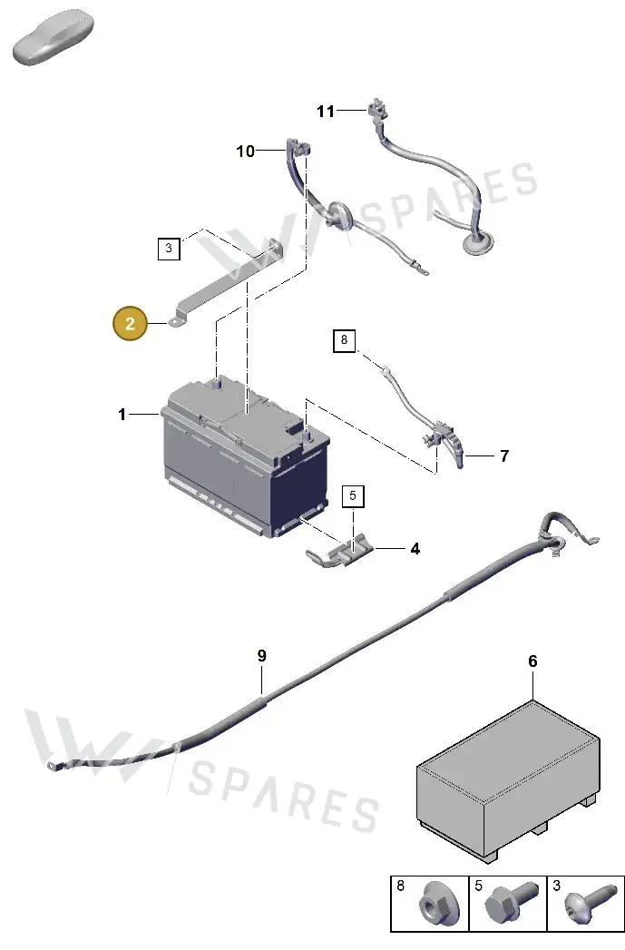 992915319A — Porsche 911 (2024-2025) diagram p63902300, position 2