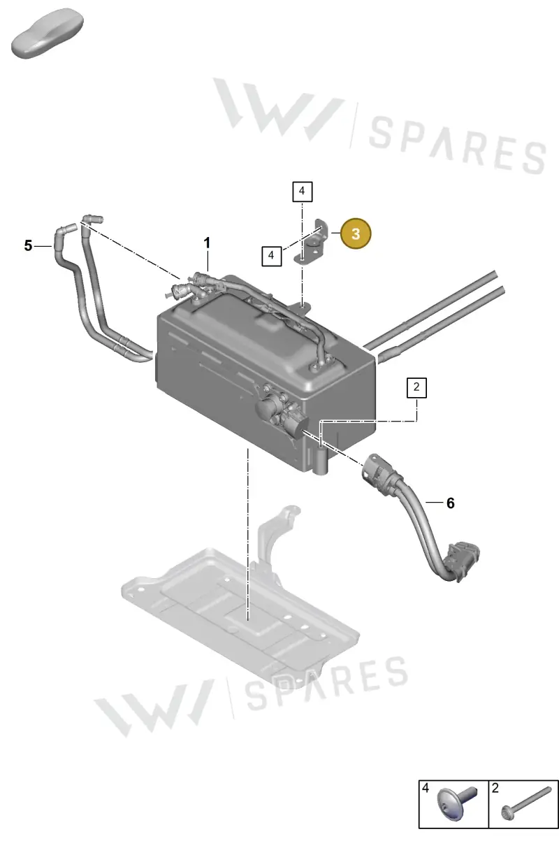 992915319B — Porsche 911 (2024-2025) diagram p63251000, position 3
