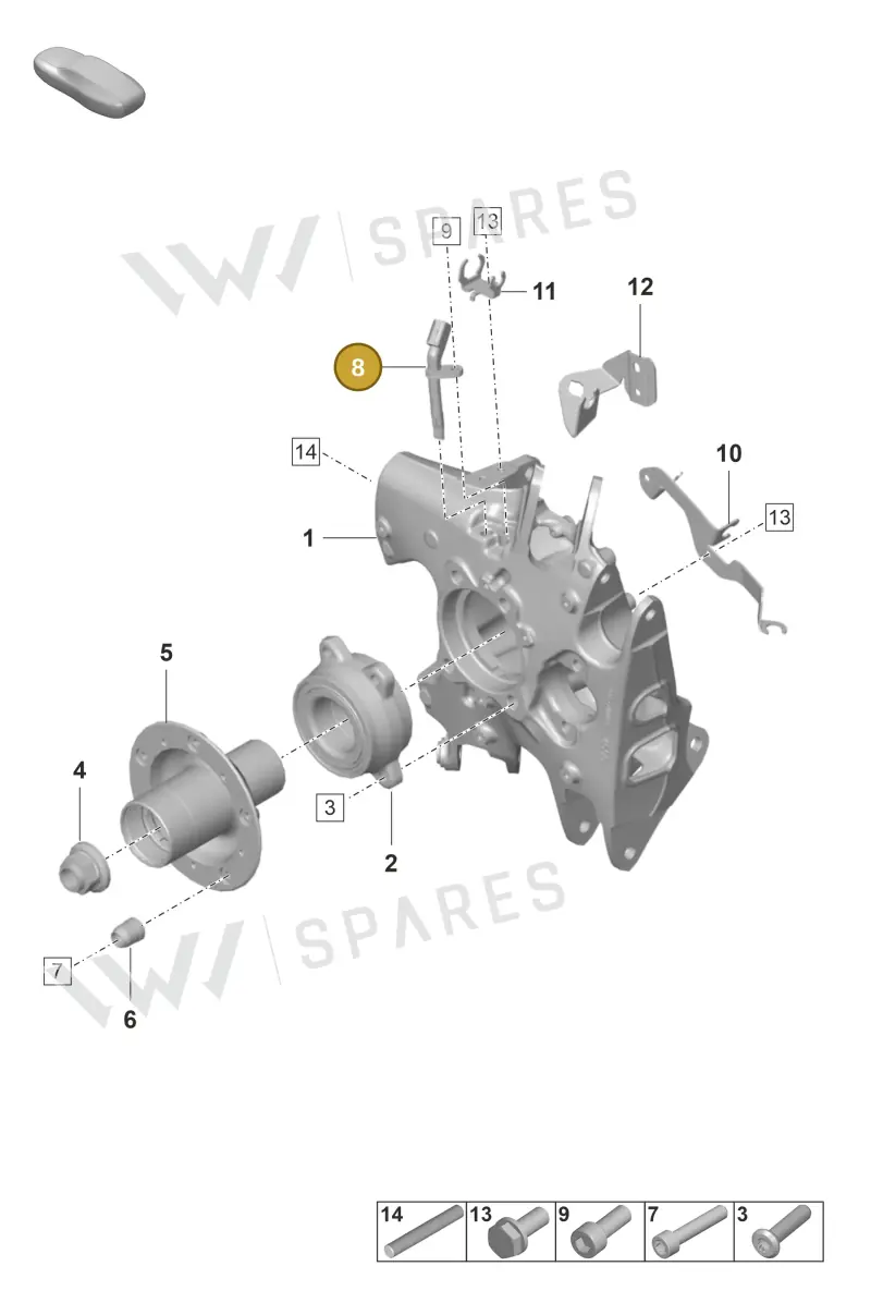 992927807 — Porsche 911 (2021-2022) diagram p59501020, position 8