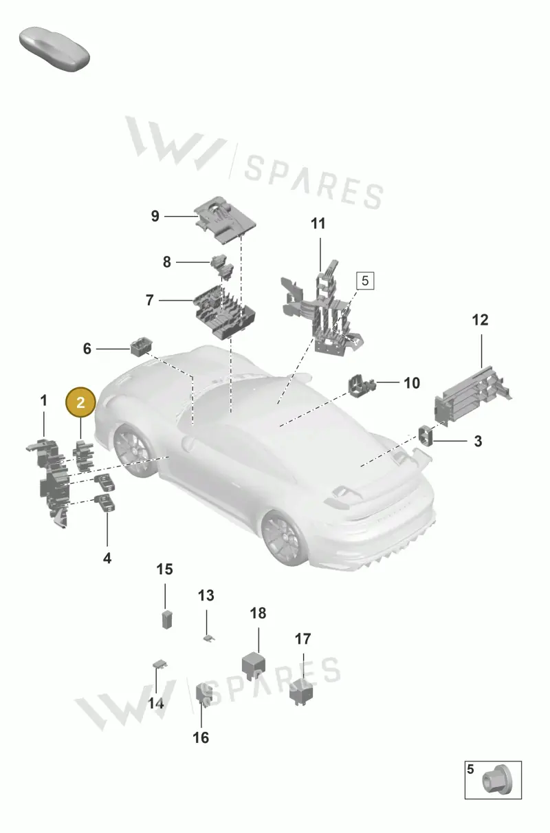 992937503 — Porsche 911 (2021-2022) diagram p59902000, position 2