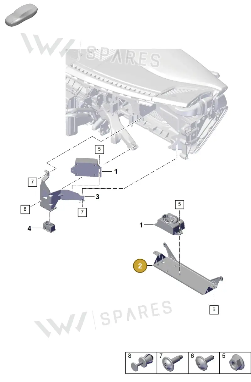 992937540A — Porsche 911 (2024-2025) diagram p63914500, position 2