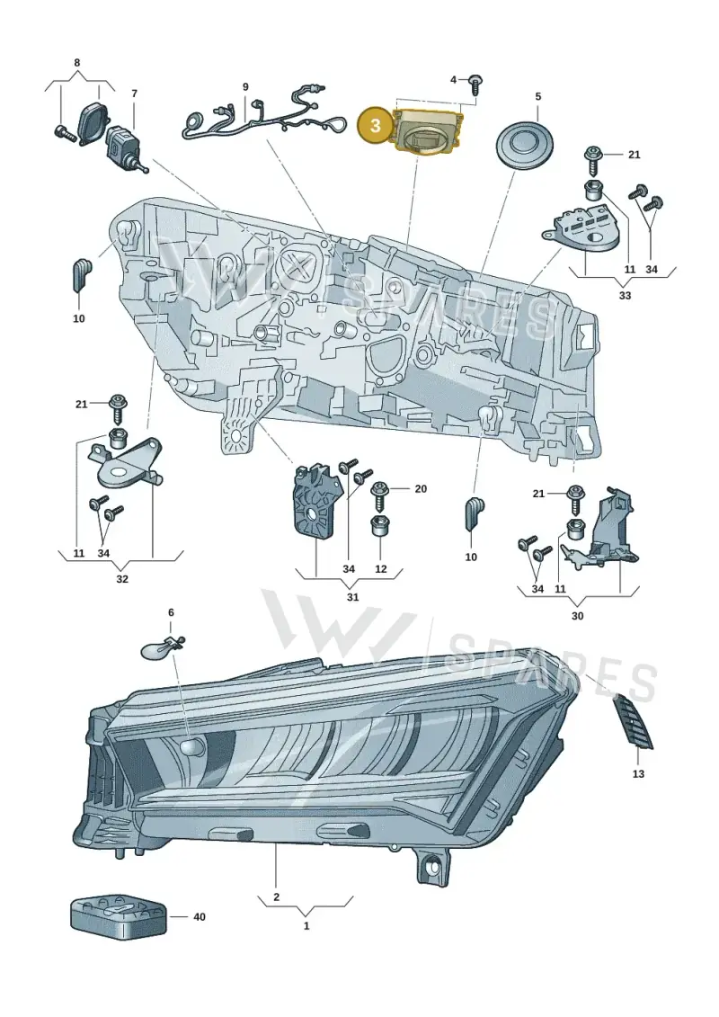 992941591CD — Skoda Enyaq (2020-2021) diagram 50a941000, position 3