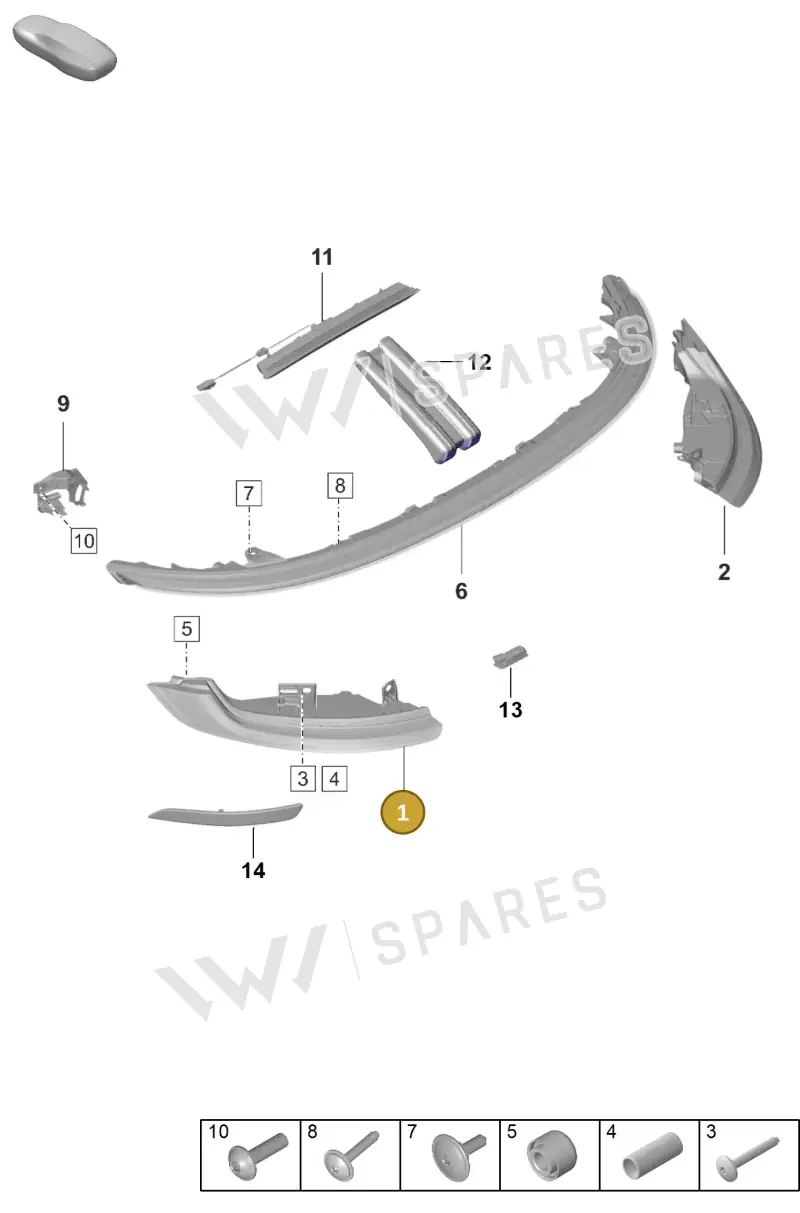 992945207F — Porsche 911 (2021-2022) diagram p59905050, position 1
